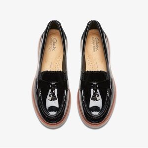 Clarks Westlynn Bella Black Patent Leather Loafer